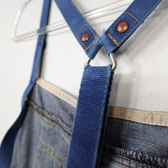 Vintage Y2K AG Adriano Goldschmied Denim Jean Skirt Overalls Skirtall size 32R - Picture 14 of 16